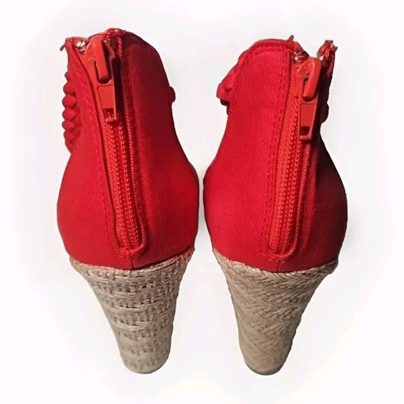 Steve Madden Wedge Spadrille  Sandals Size 7.5 - Picture 5 of 8